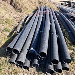124 m gebr. Bugbegrenzung 16 cm Rohr 